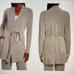 Barefoot Dreams Cozy Chic Lite cardigan in grey